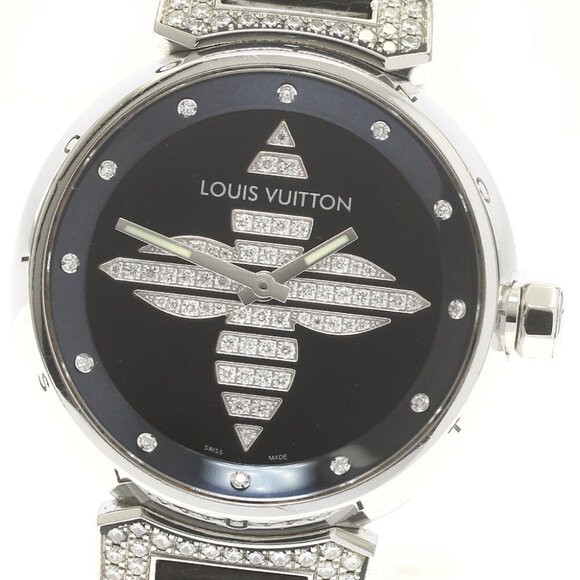 LOUIS VUITTON Tambour Forever Q13MB 12P lug diamond Quartz Ladies Watch_880441 main image 7